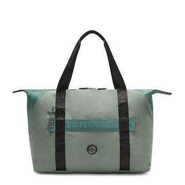 Kipling Art Medium Fashion Tote Bags Fern Green Mix | AU 1446IL